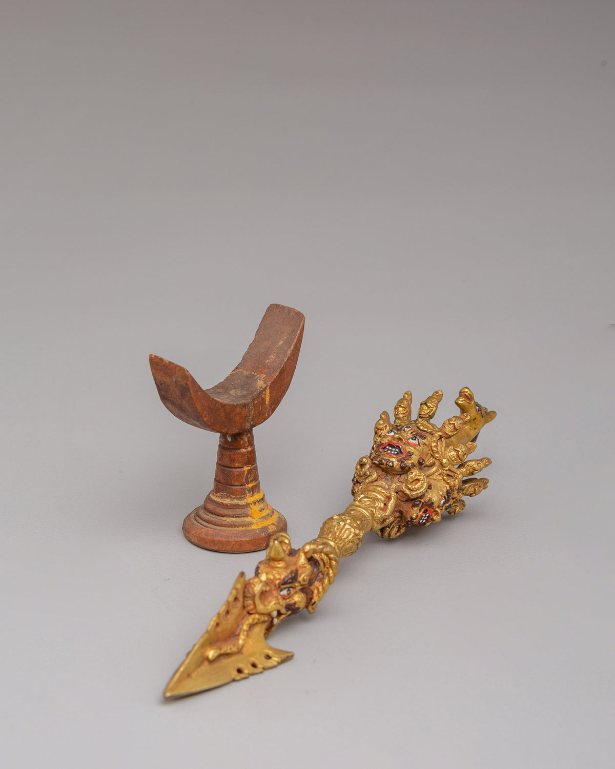 Spiritual Ritual Phurba Dagger | Handcrafted Tantric Dagger for Meditation & Altar