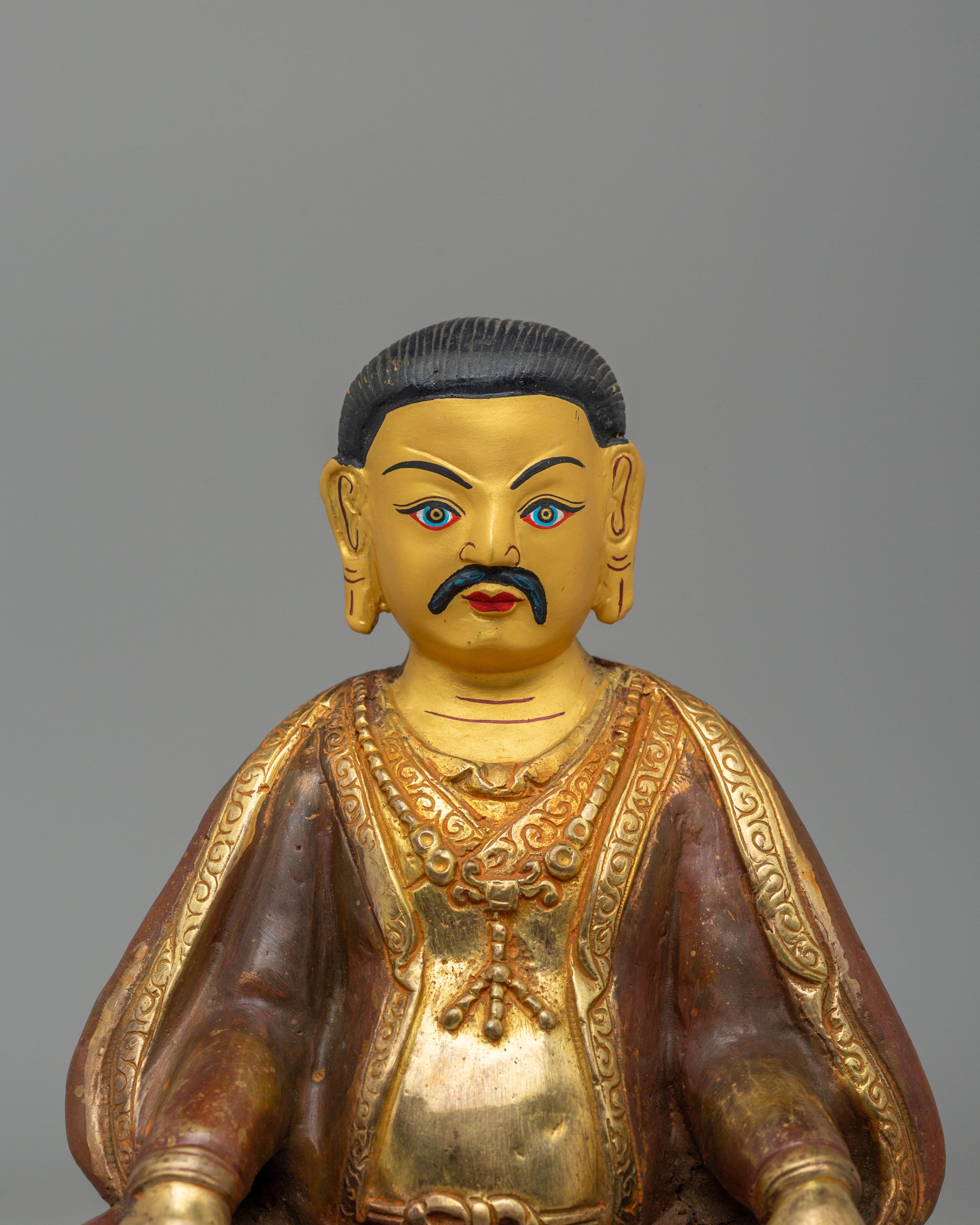 Traditional Buddhist Marpha Sculpture | 24K Gold Plated Copper Sculpture