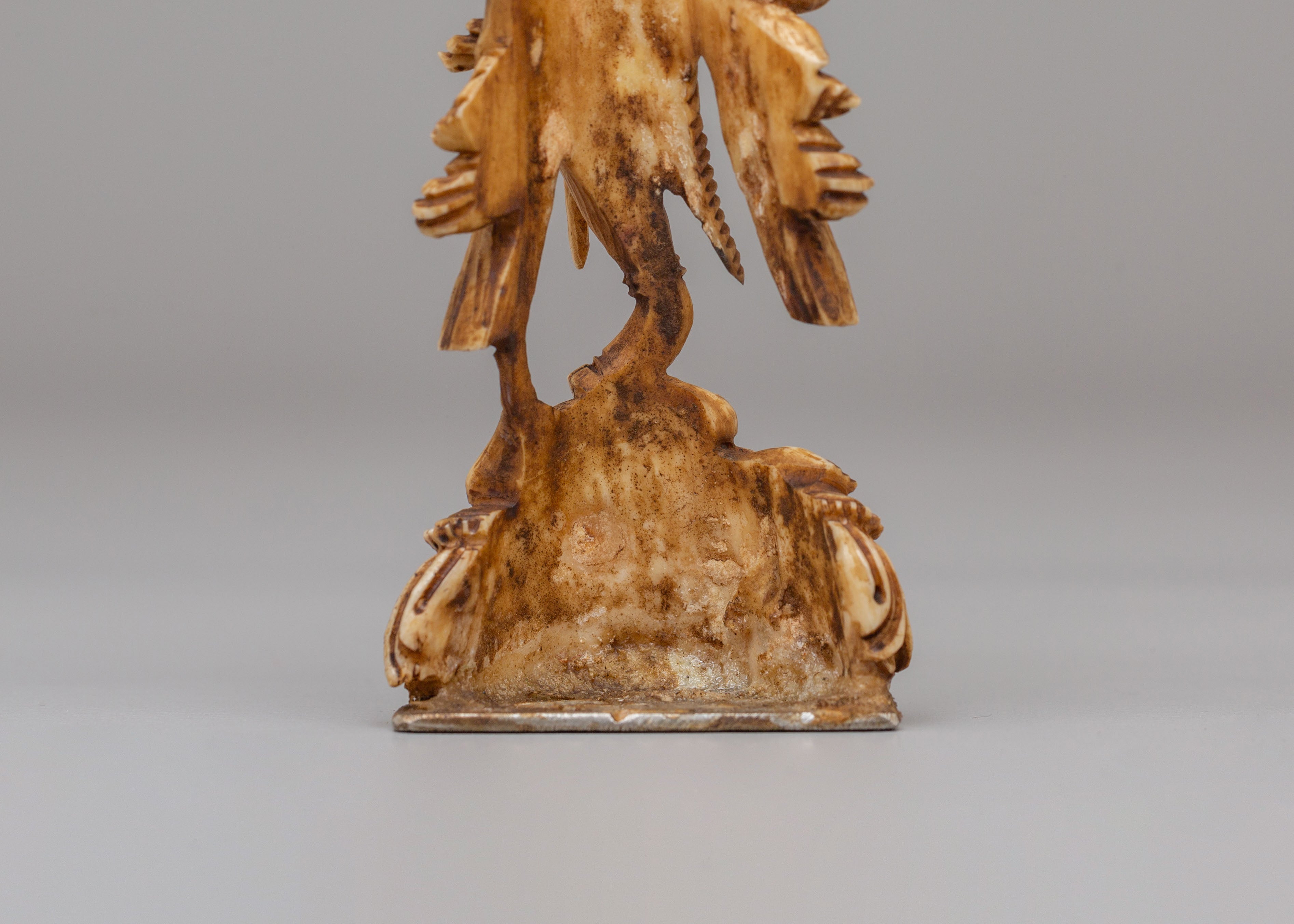 Dorje Phagmo Bone Sculpture | Yak Bone Vajrayana Deity Decor