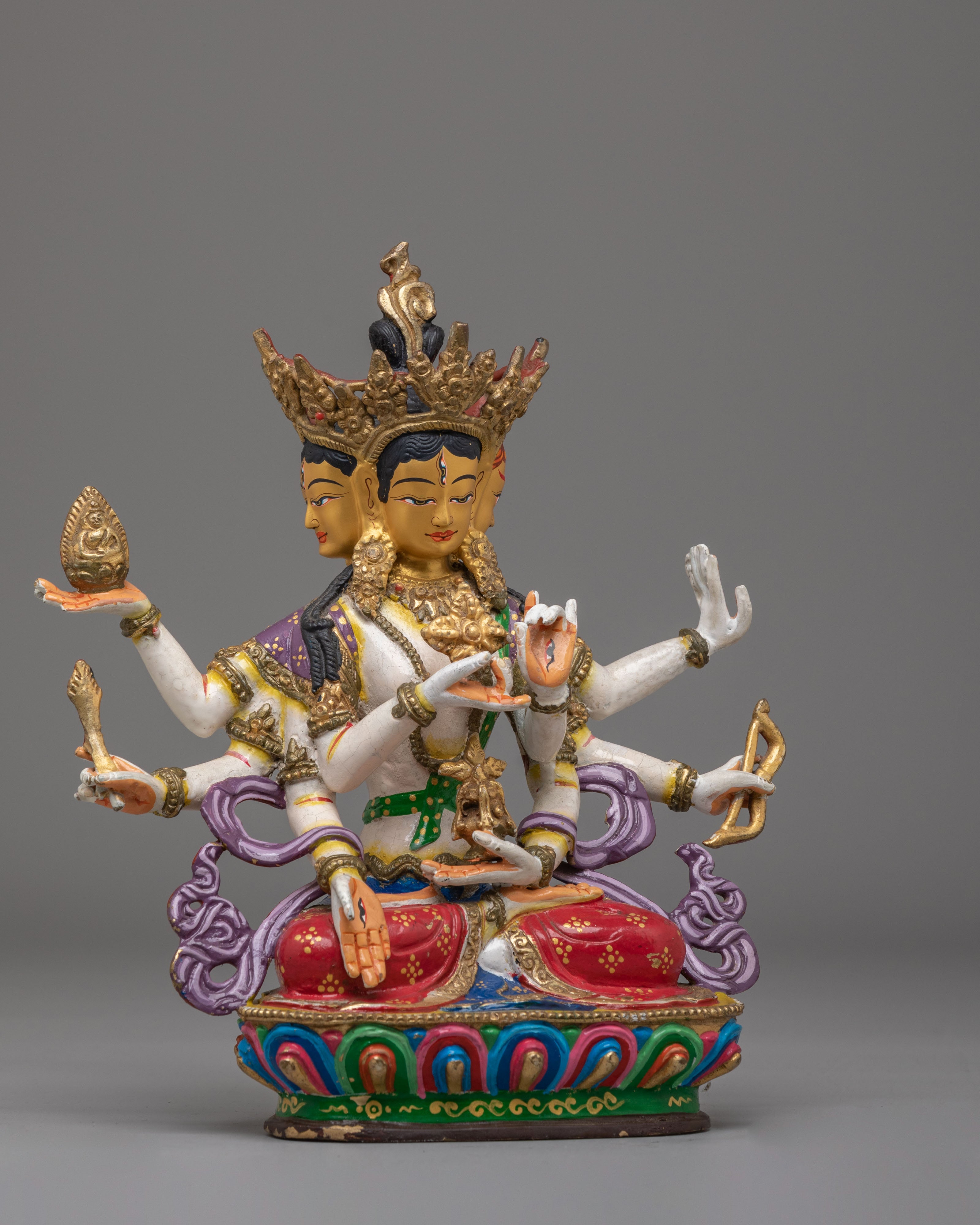 Buddhist Ushnisha Vijaya Namgyalma Statue | Tibetan Goddess Sculpture