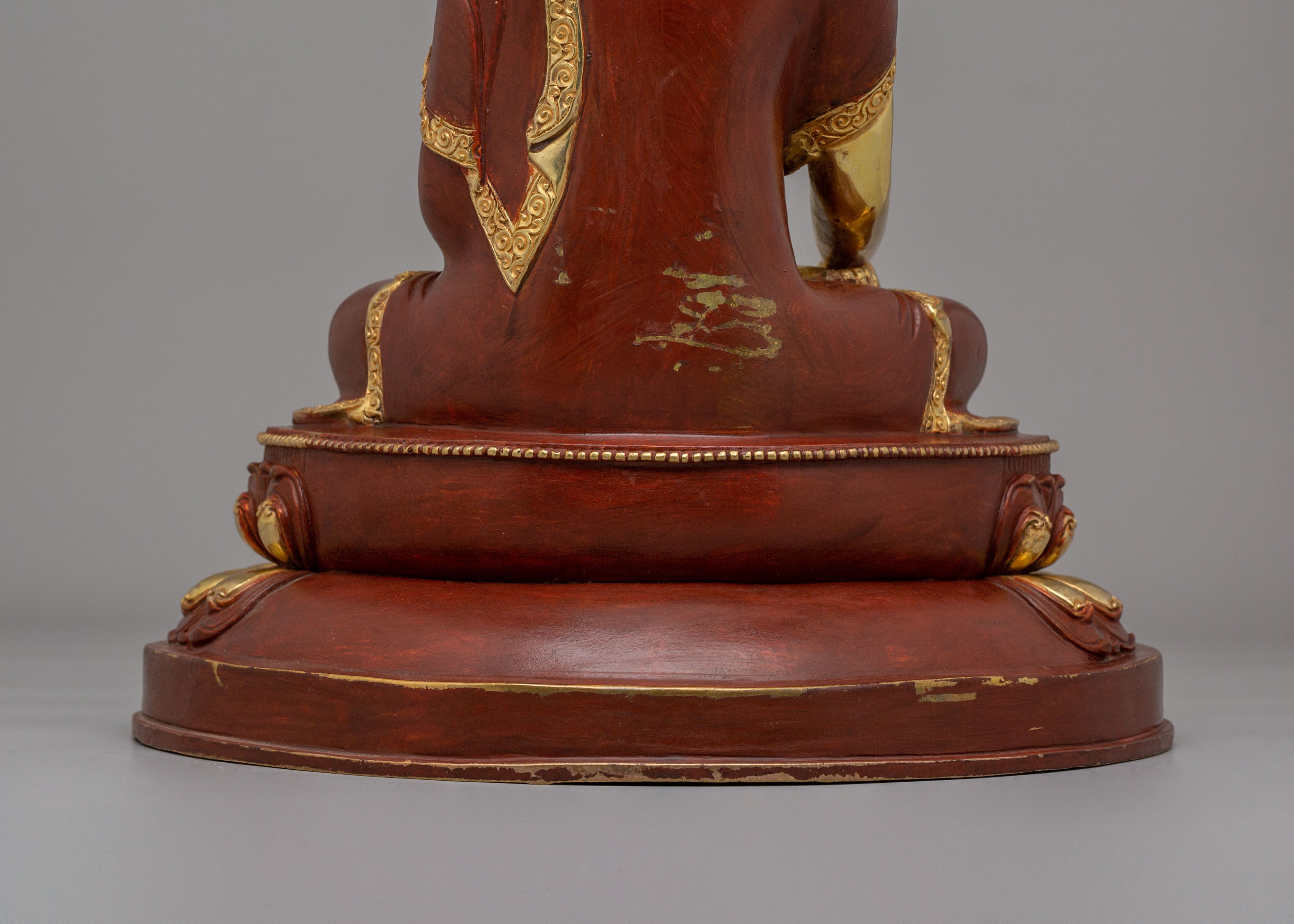 Copper Statue of Buddha Shakyamuni | Sacred Figure of Wisdom & Enlightenment