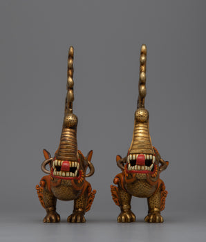 Copper Dragon Statue