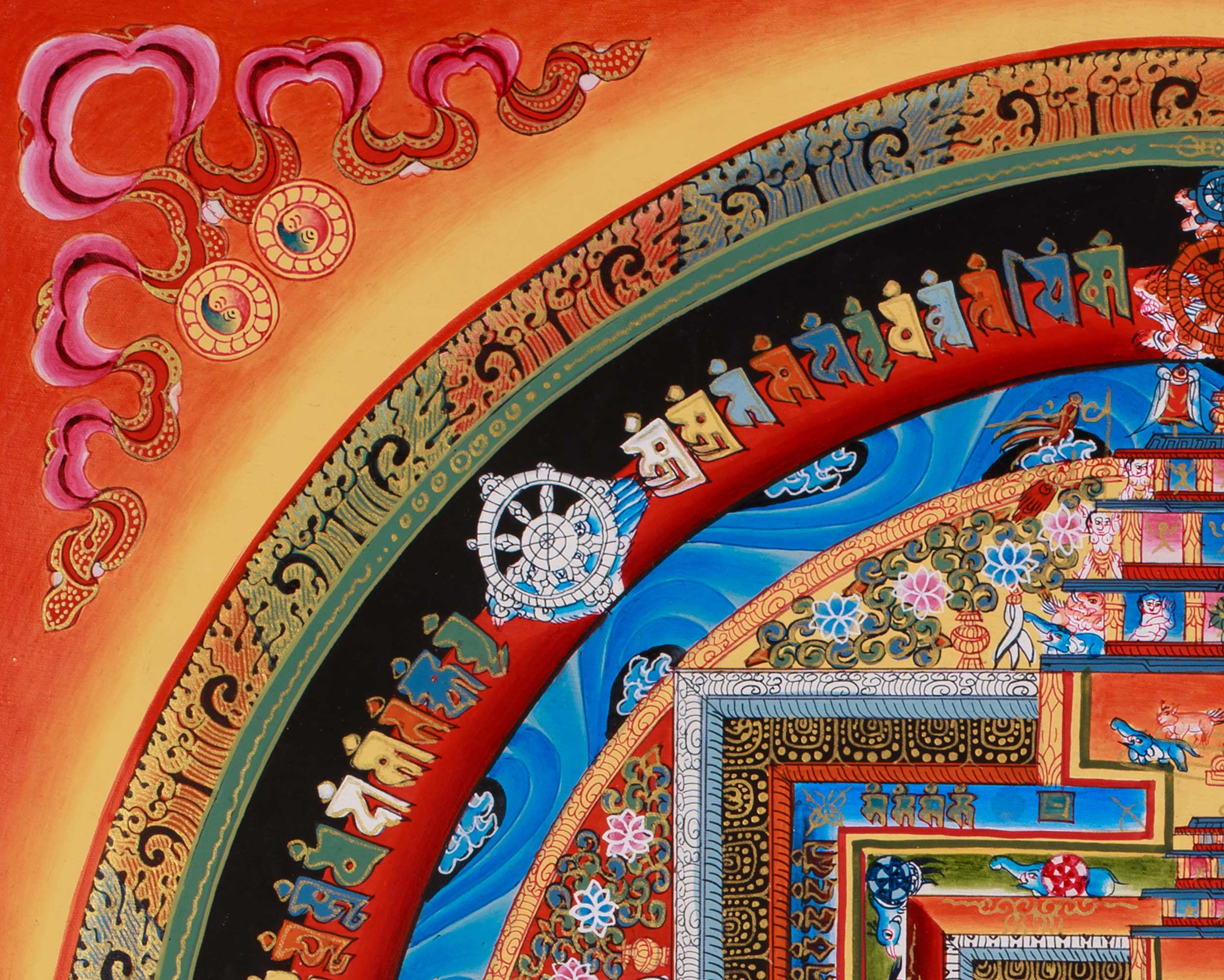 Kalachakra Mandala Thangka Art | Symbolizing Time and Universal Balance