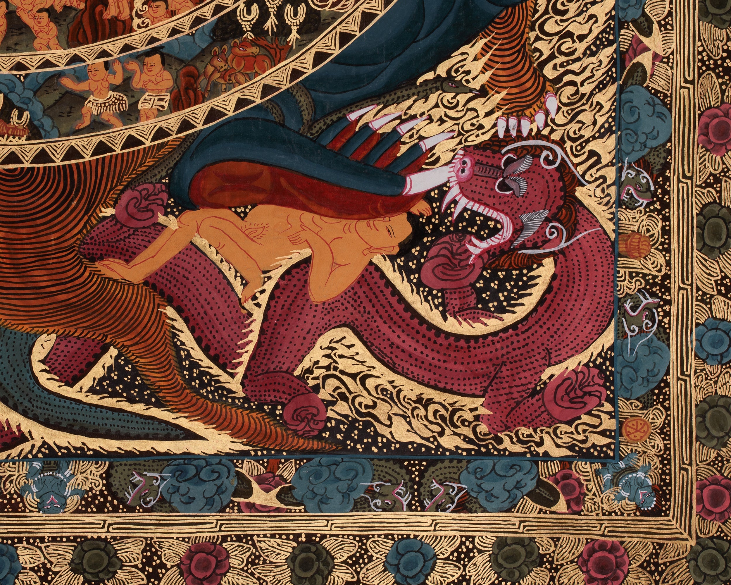 Wheel of Life Tibetan Thangka | Samsara and the Path to Enlightenment