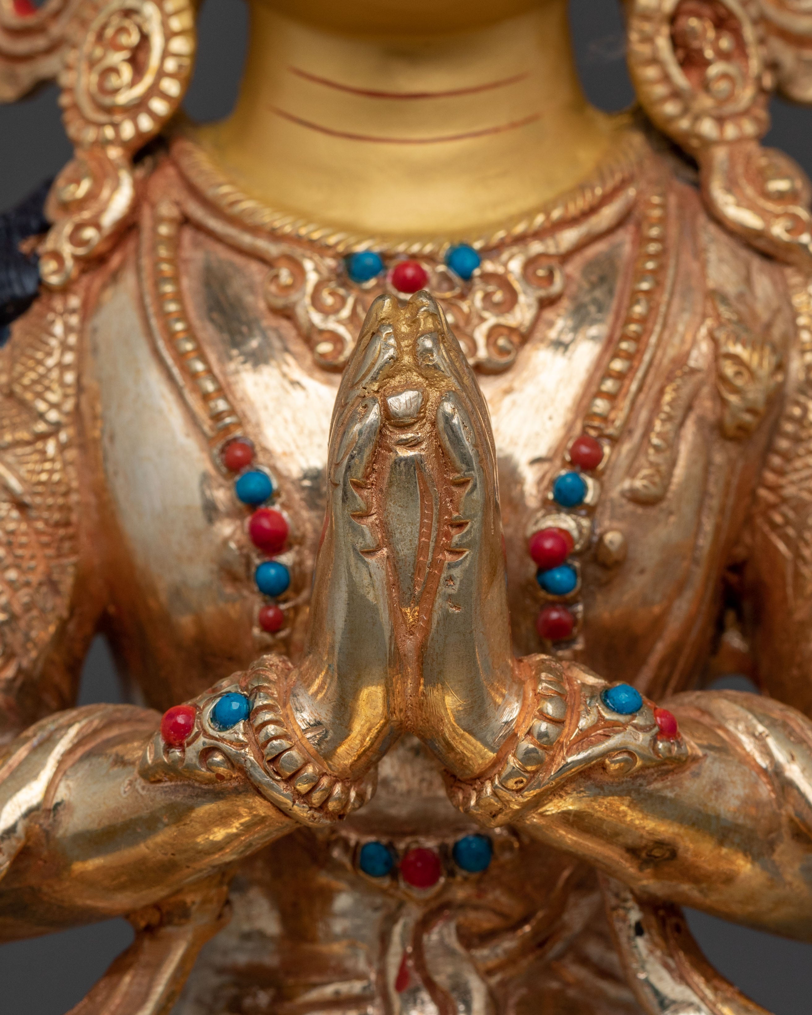 Bodhisattva Of Compassion Chenrezig Sculpture | Buddhist Compassion Deity Sculpture