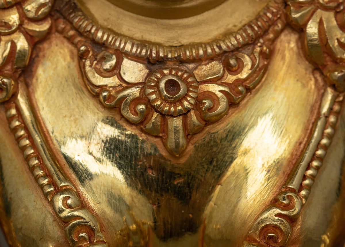 Spiritual Handmade Art of Green Tara | Embrace Divine Grace and Beauty