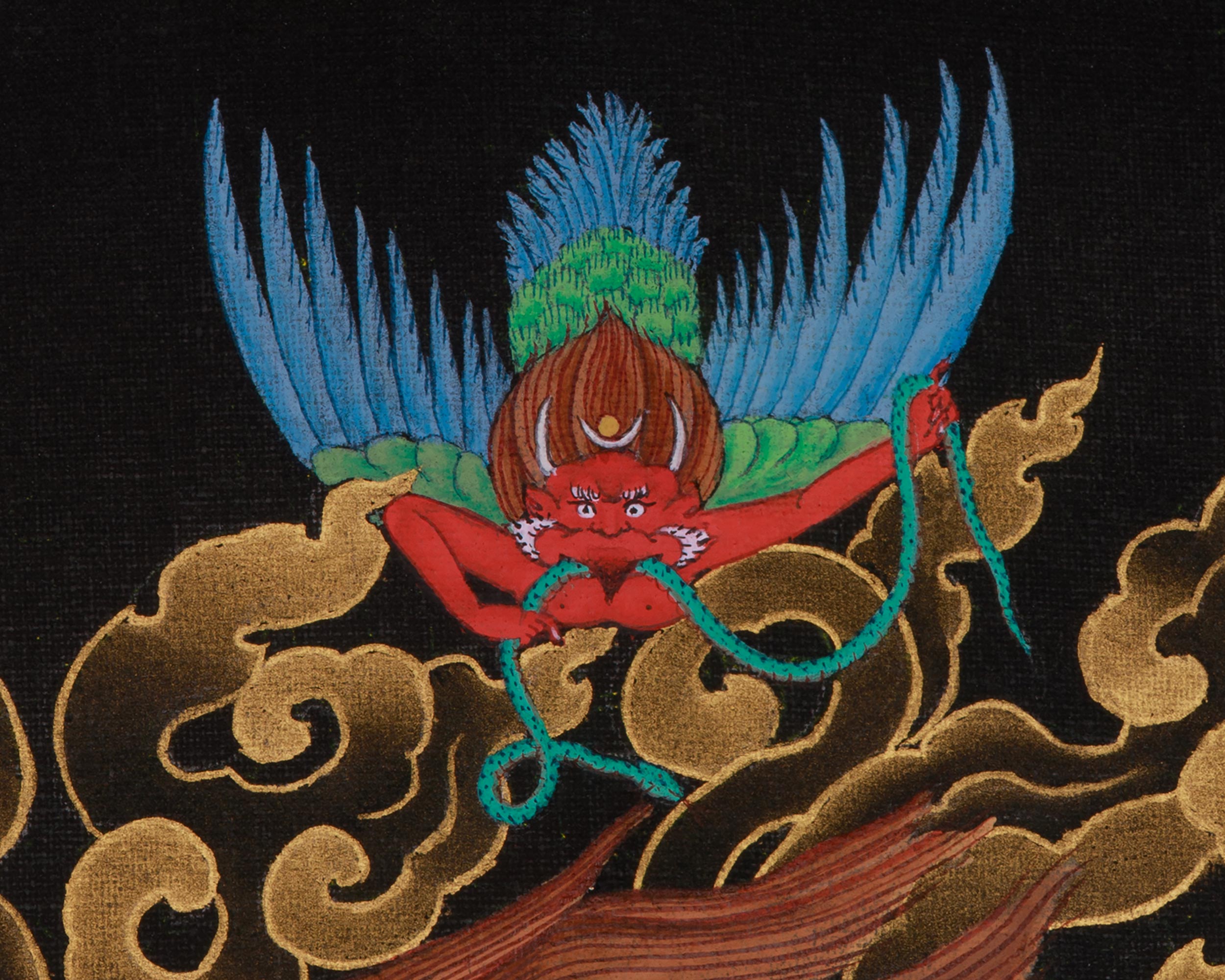 Wrathful Deity Vajrakilaya Thangka | Tibetan Tantric Deity | Fierce Compassion