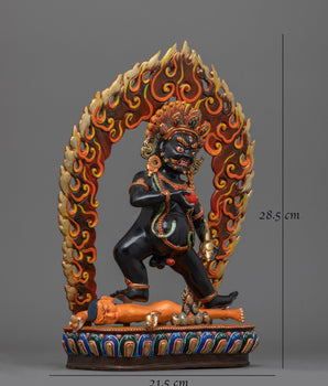 Black Dzambhala Sadhana Statue