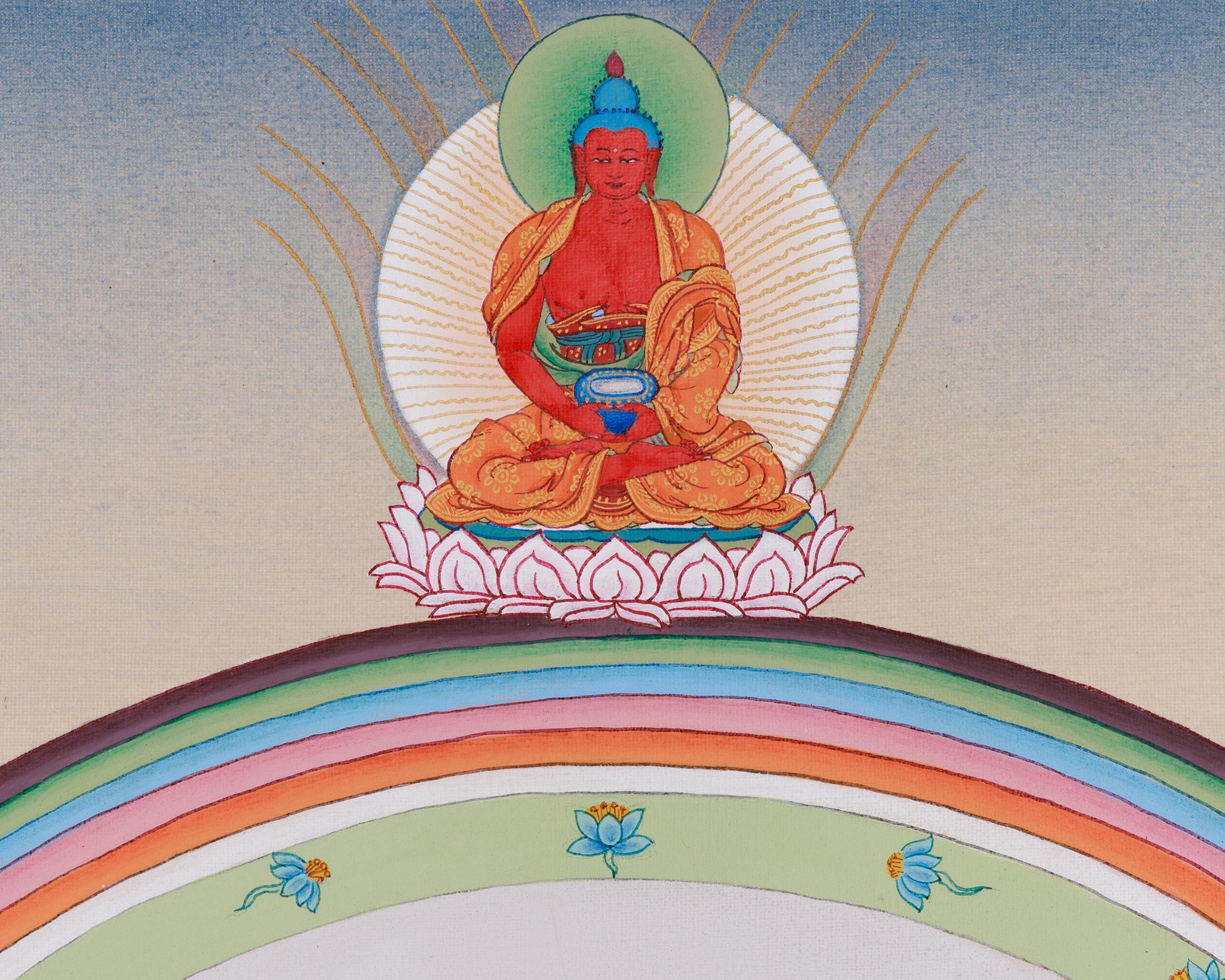 Bodhisattva White Tara Painting | Tibetan Goddess of Compassionate Healing