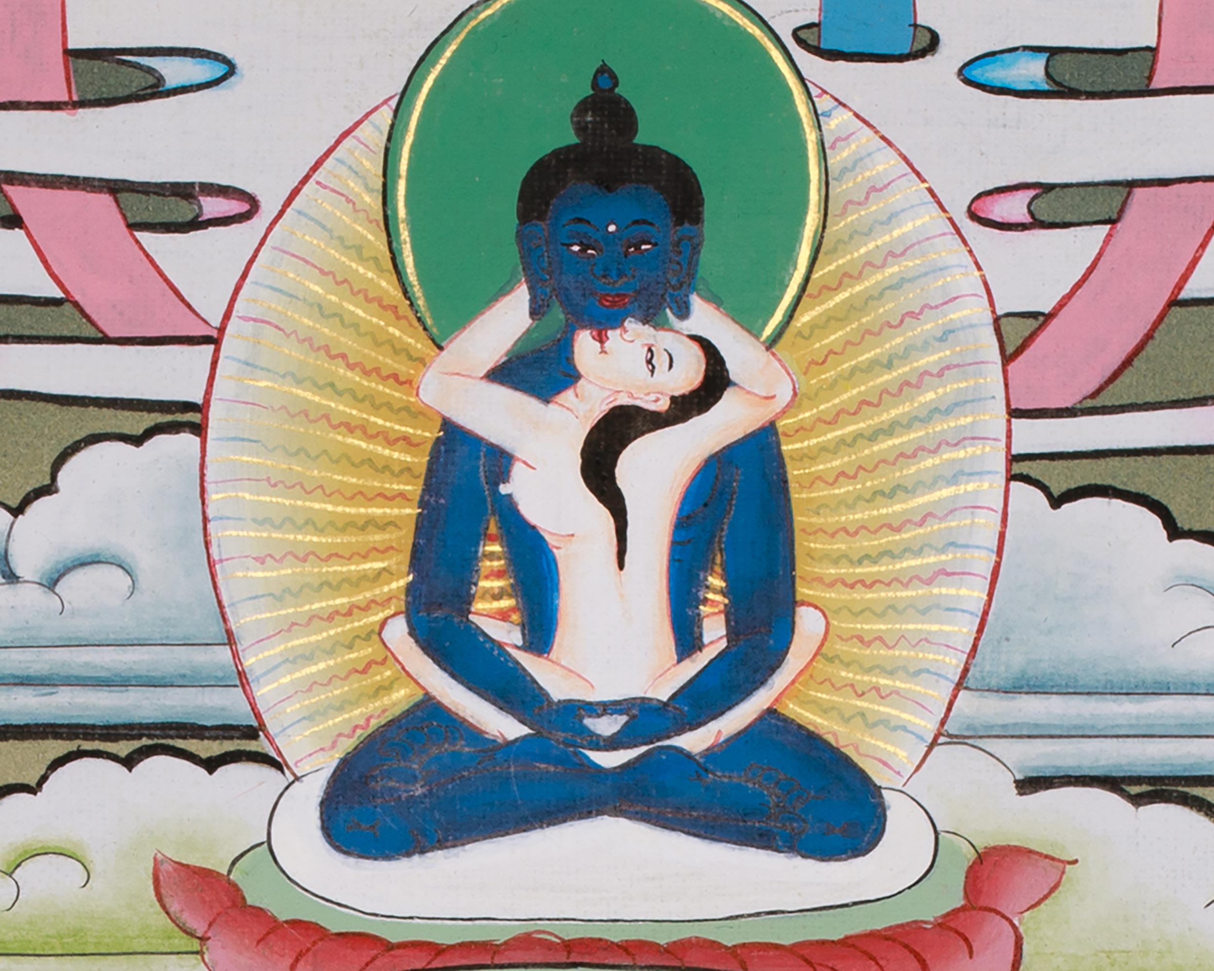 Vajrasattva Tibetan Artwork | The Ultimate State of Spiritual Purity | Diamond Being