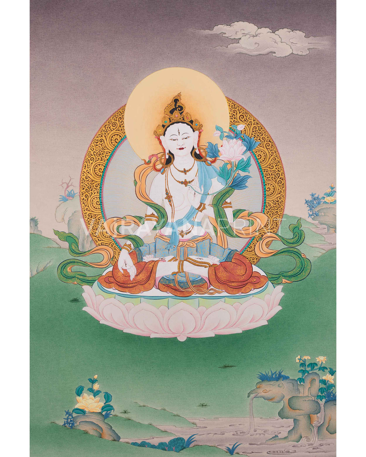 goddess-white-tara-giclee-canvas-print