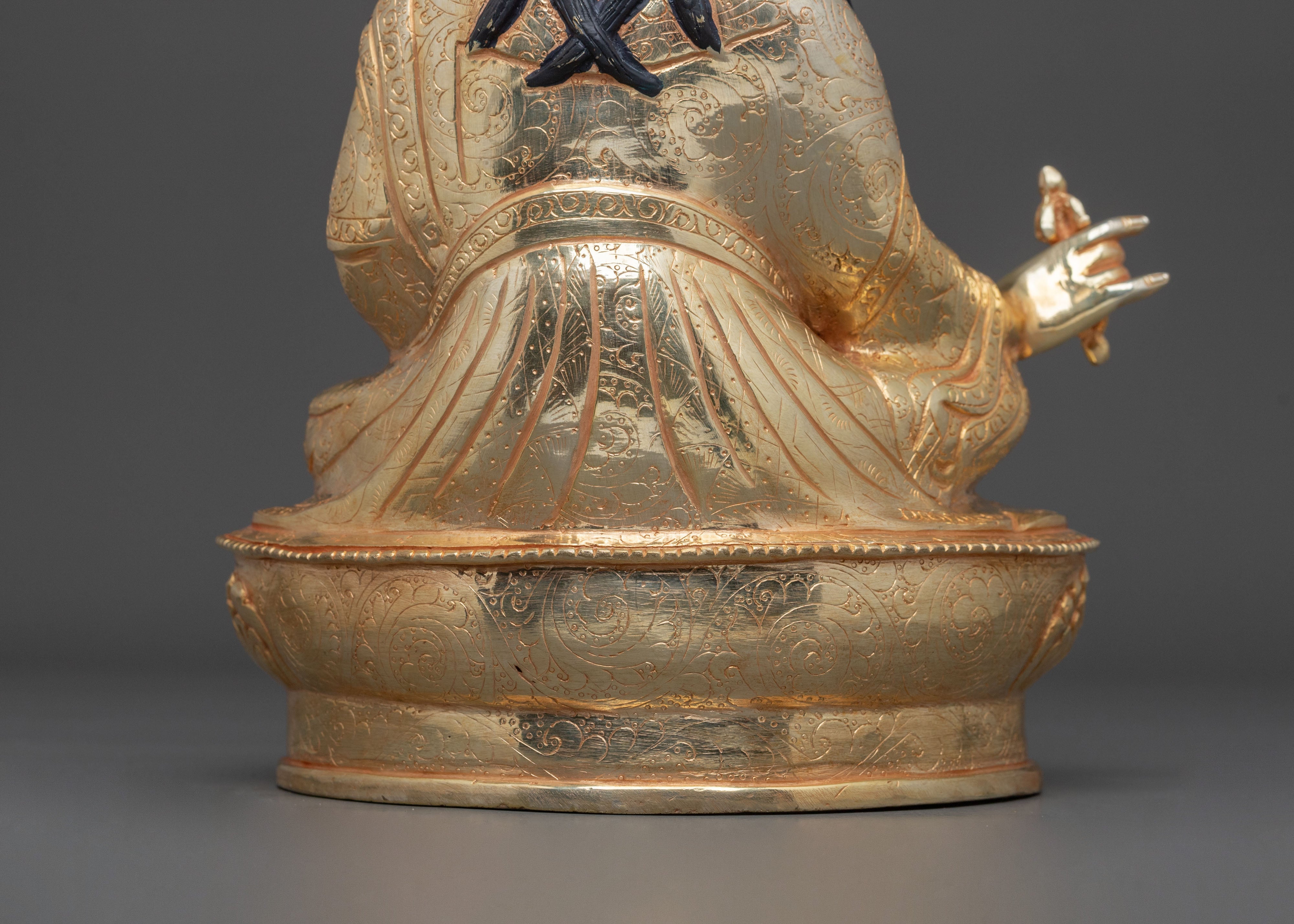 Handcrafted Spiritual Guru Rinpoche Statue | Sacred Home Decor