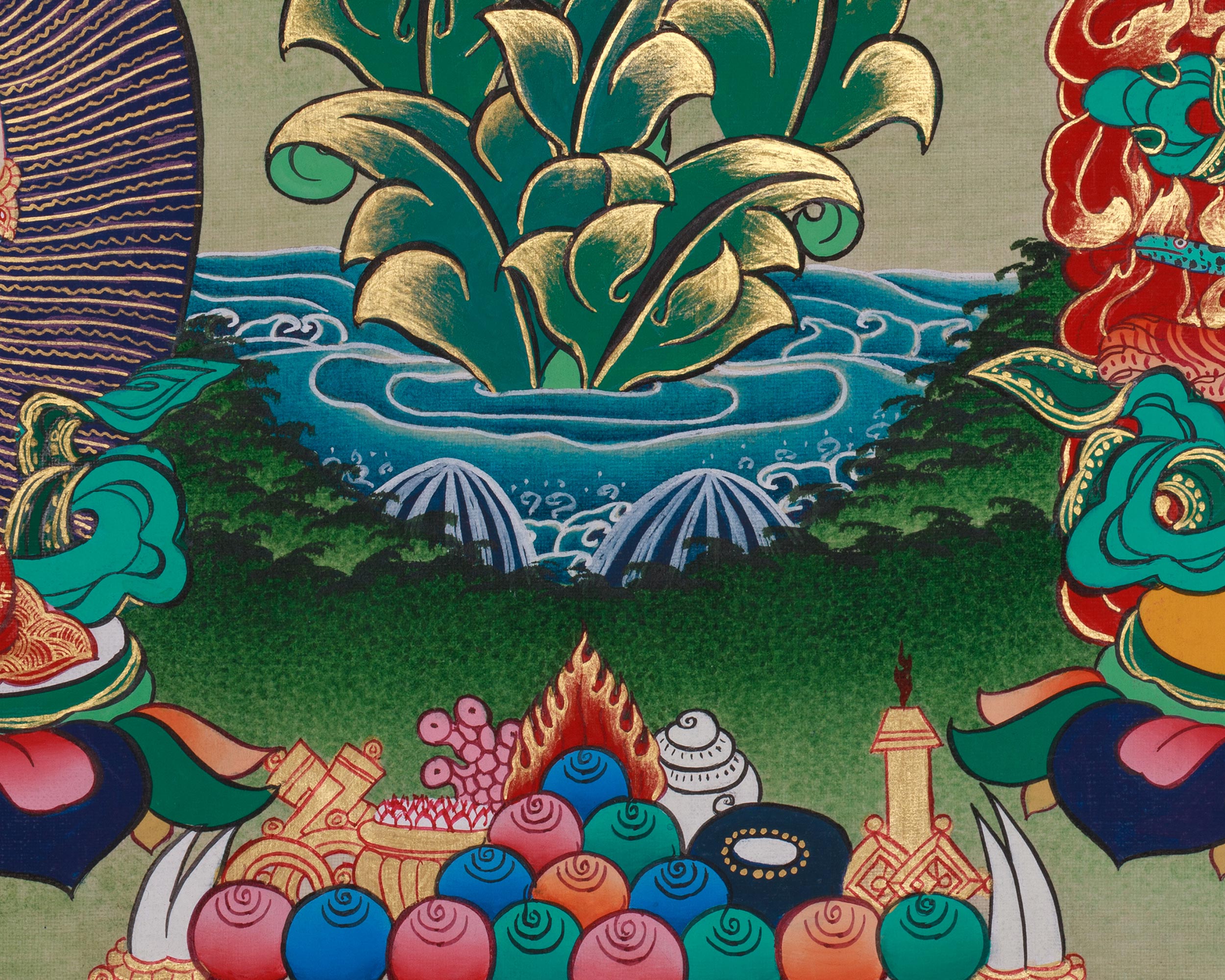 Manjushri Blessing Thangka | Buddhist Deity | Himalayan Art