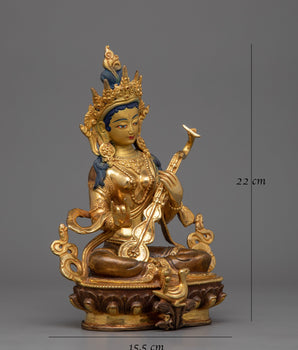 Hindu Goddess of Wisdom Saraswoti Statue