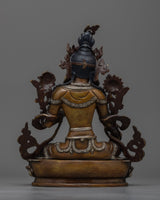 Handcrafted Green Tara Art
