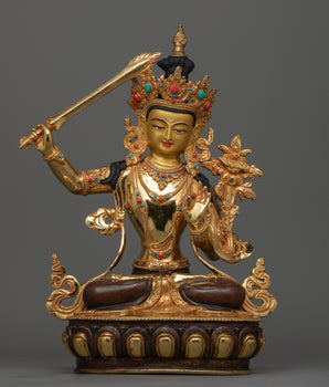manjushri-adored-with-gemstones