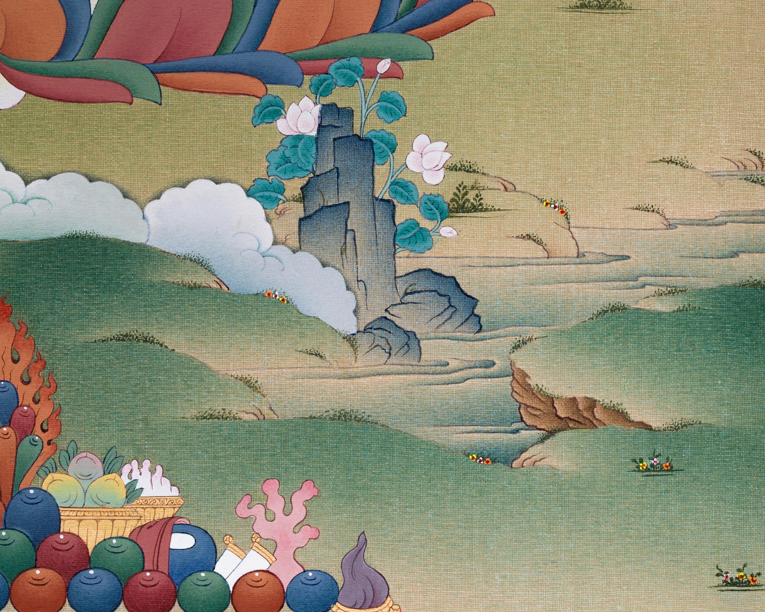 Adi Buddha, Samantabhadra Canvas Print | Tibetan Artwork of Primordial Enlightenment