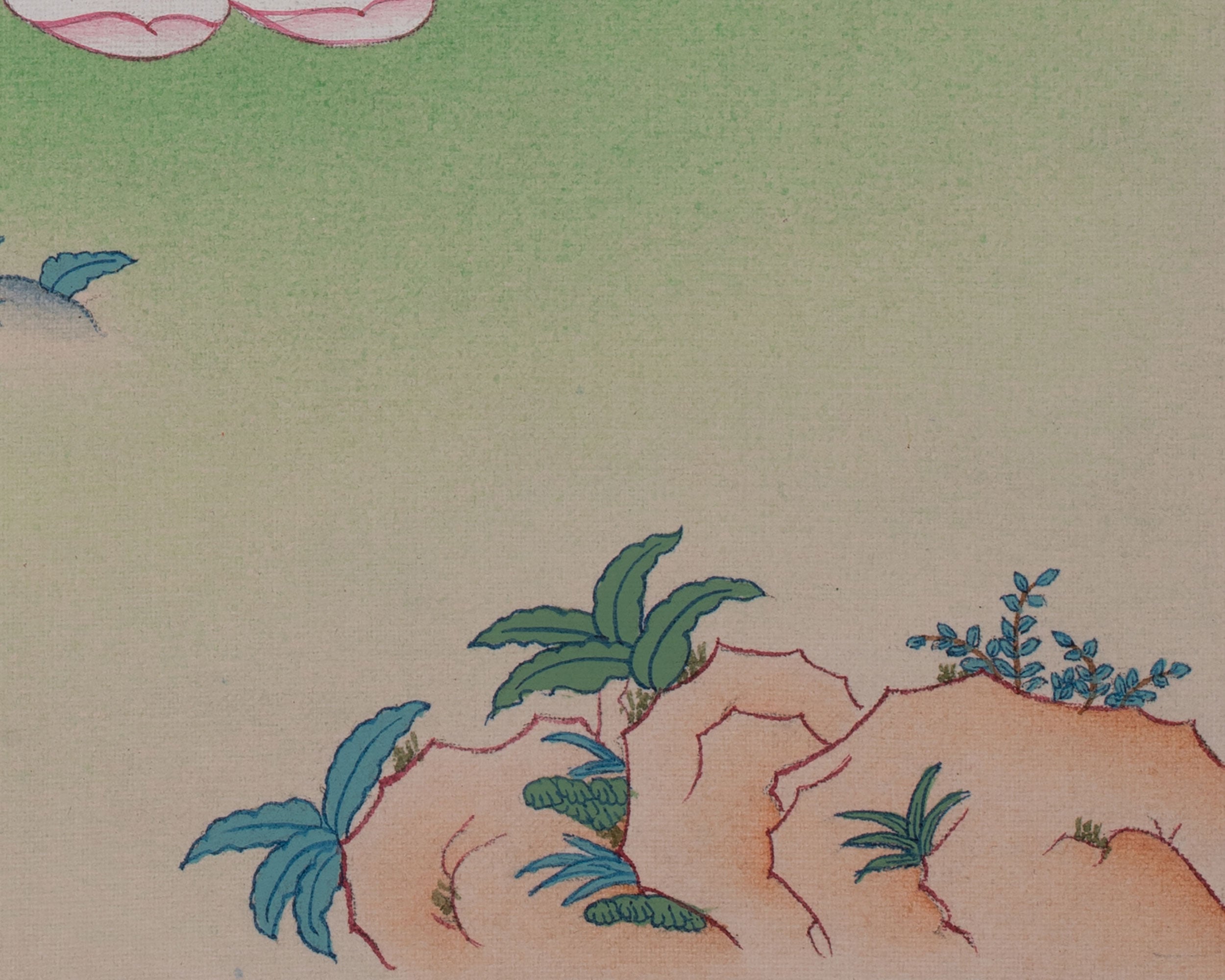Bodhisattva Chenrezig Artwork | Tibetan Compassion Thangka | Embodiment of Universal Love