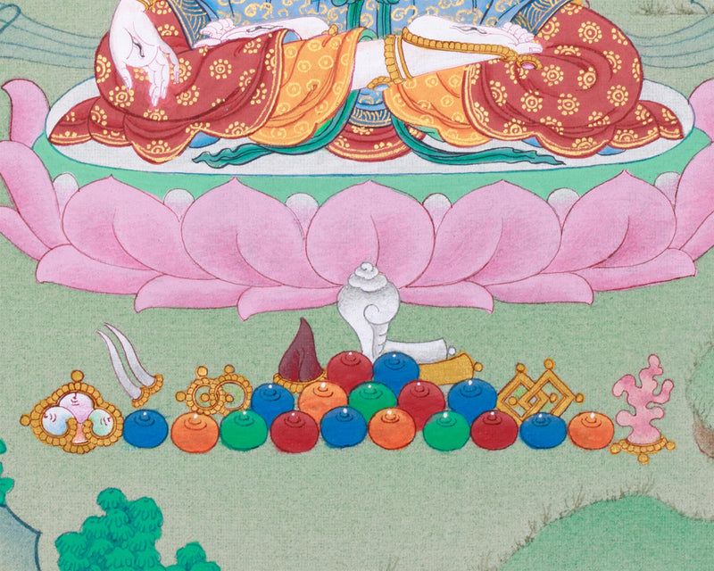 Healing Goddess Thangka, White Tara