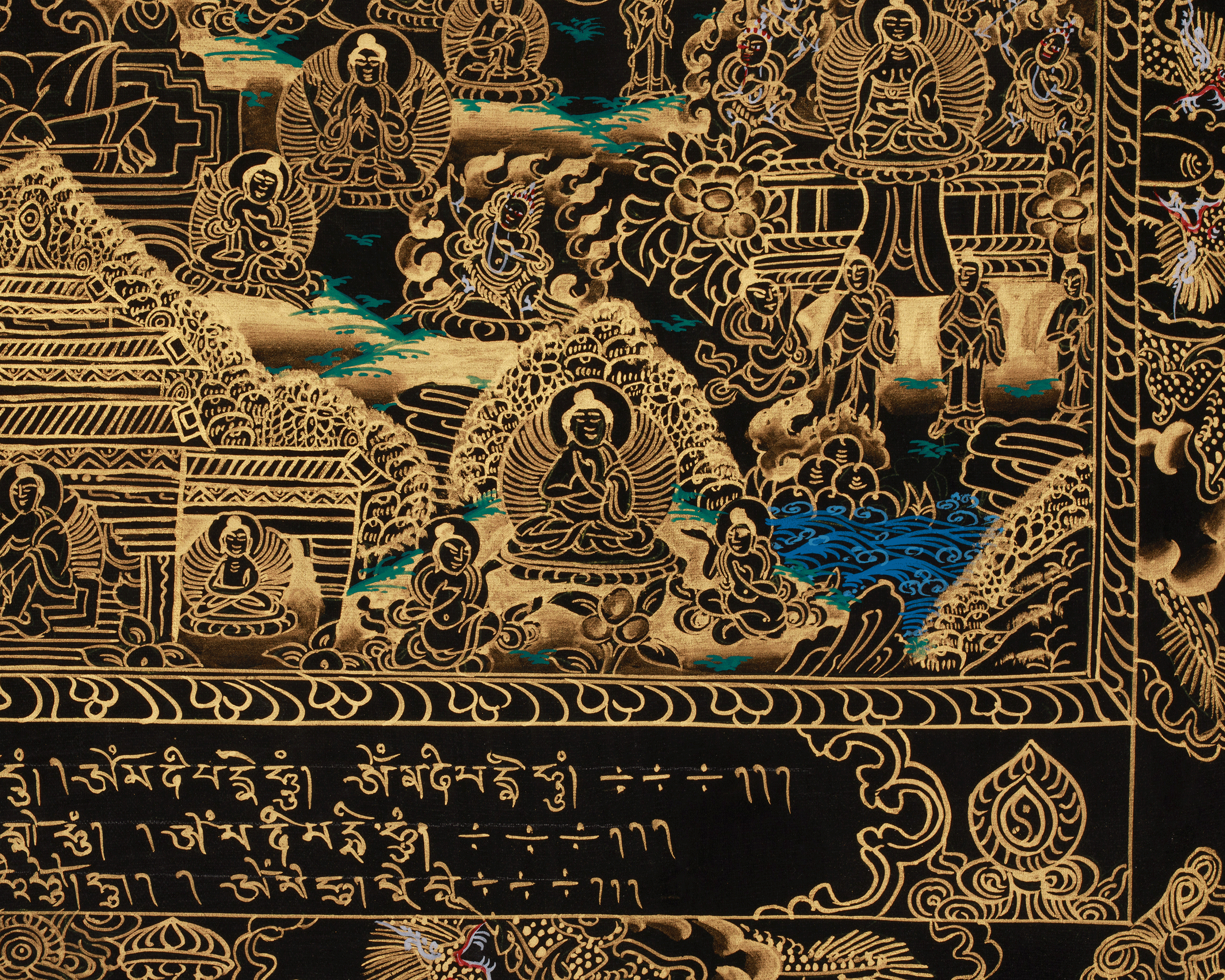 Traditional Art of Buddha Life Story Thangka | Shakyamuni Buddha Thangka