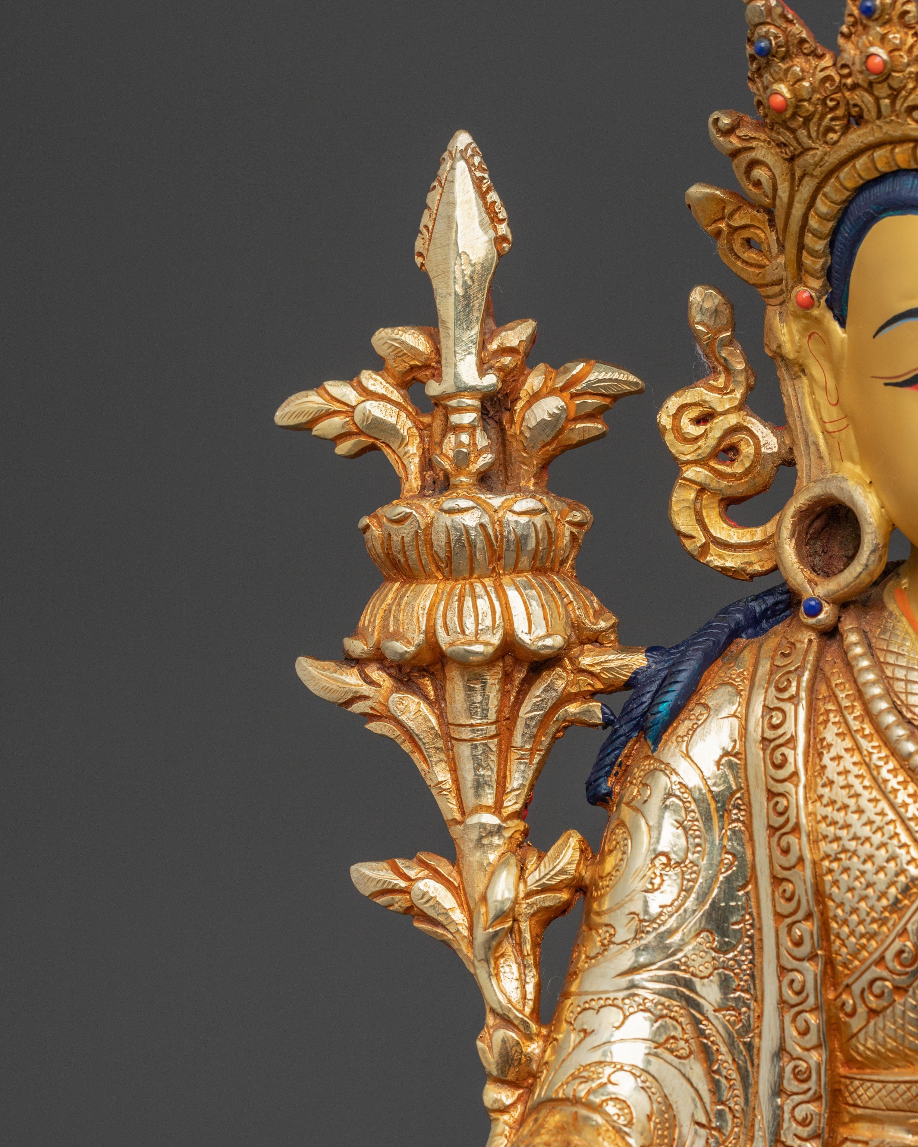 Trisong Detsen Santaraksita Statue Set | Buddhist Art Statue Set