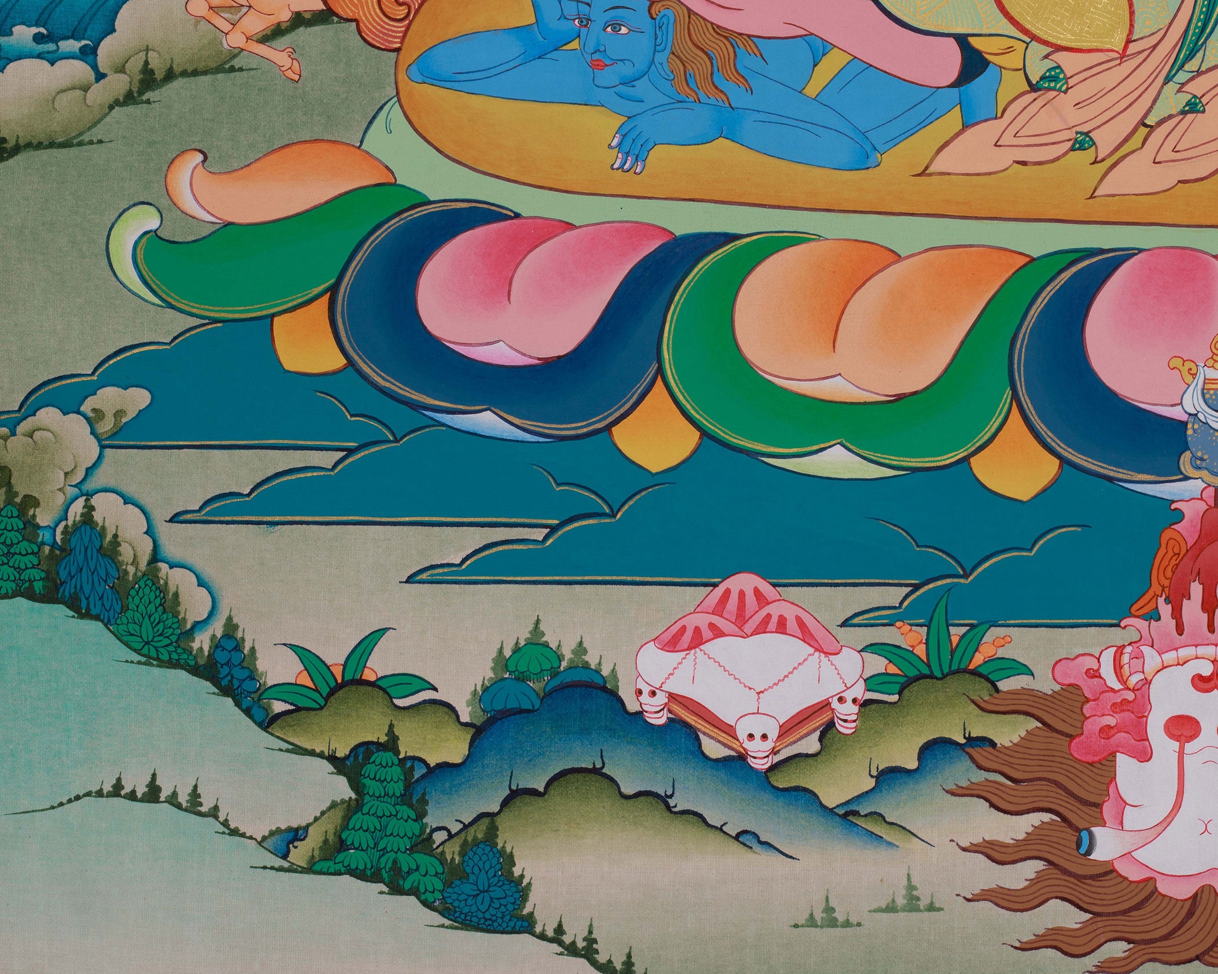 Mahakala Bernagchen Thangka | Tibetan Dharma Protector Art
