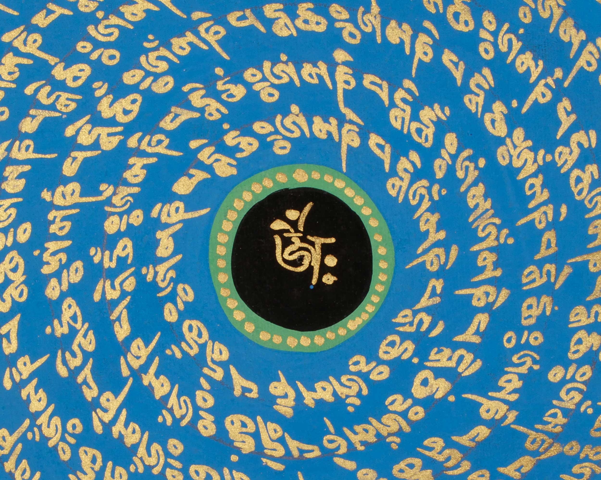 Buddhist Mantra Mandala Art | Symbolized Meditation, Focus, and Spiritual Energy