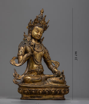 Antique Bodhisattva Statue | Handmade in Nepal in Traditional Art