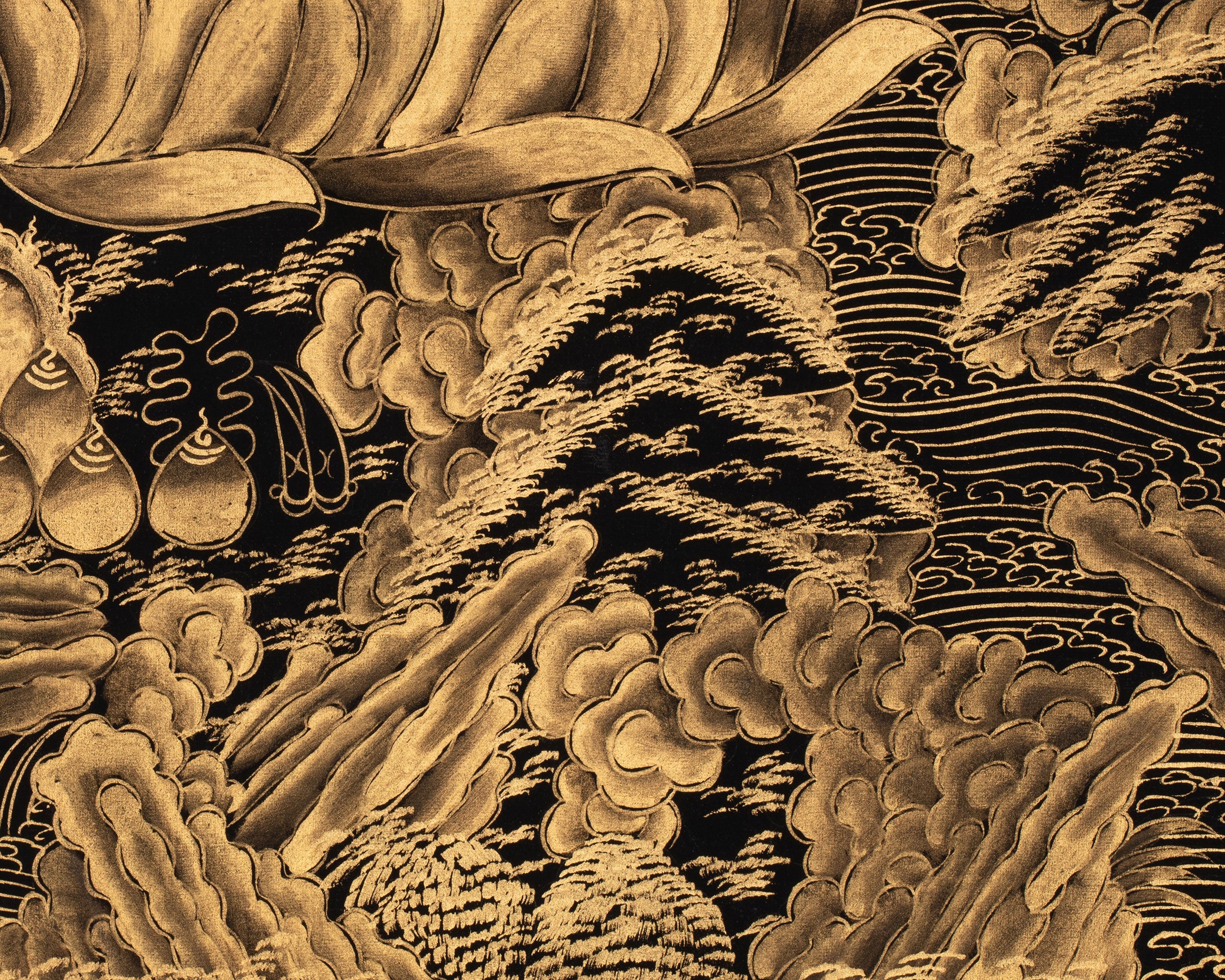 Gold Medicine Buddha Thangka | Symbol of Healing & Balance