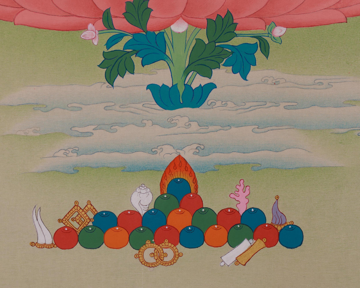 Buddhist Wisdom Deity Manjushri Thangka | Awakening Wisdom | Himalayan Art
