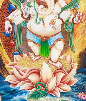 Sacred Ganesh Artwork | Hindu Deity of Wisdom and New Beginnings