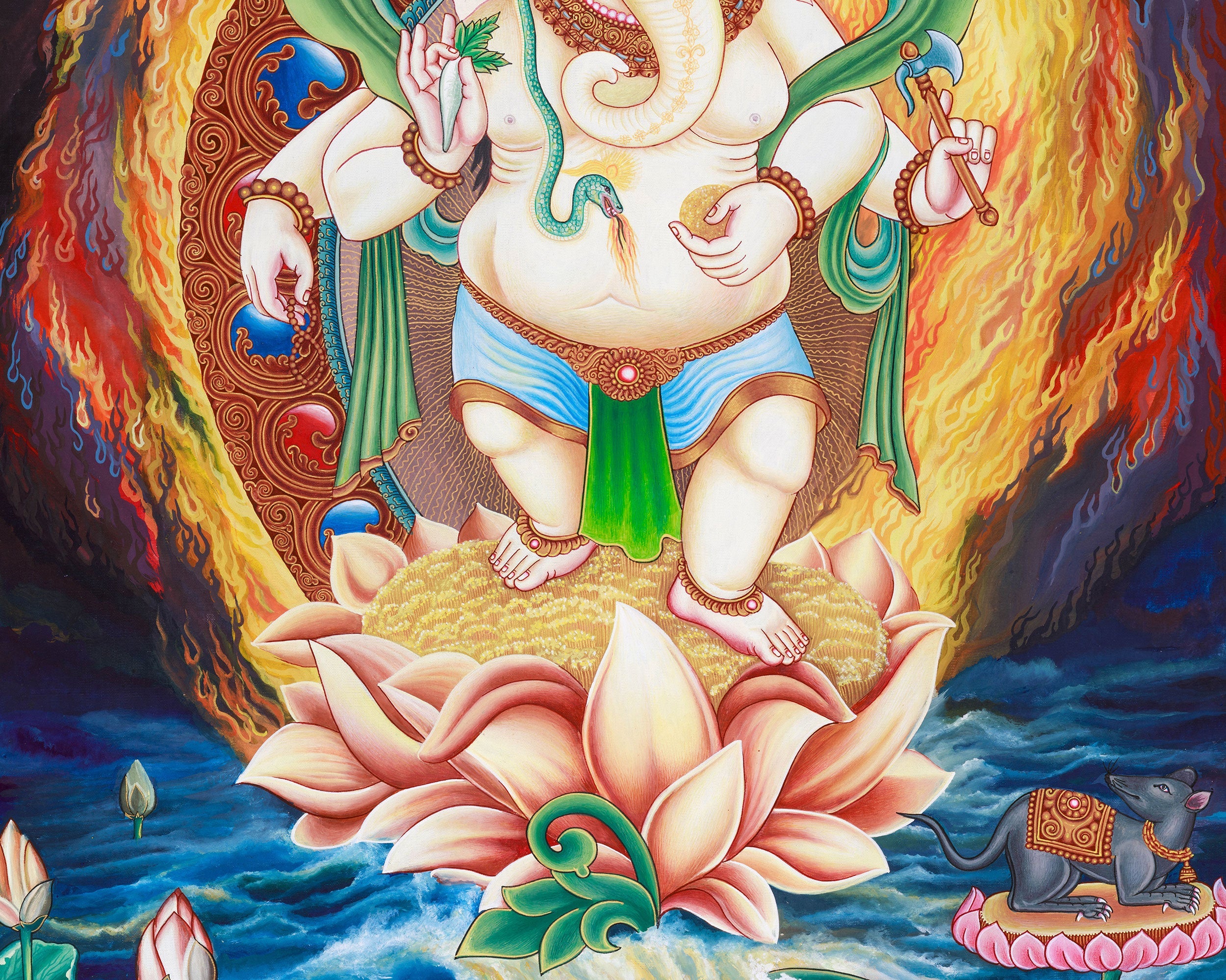 Sacred Ganesh Artwork | Hindu Deity of Wisdom and New Beginnings