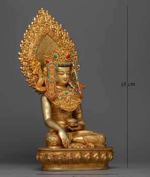 crown-buddha-shakyamuni-statue