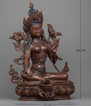 Green Shyamatara Statue | Symbol of Compassion and Protection