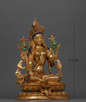 buddhist-goddess-green-tara-sculpture