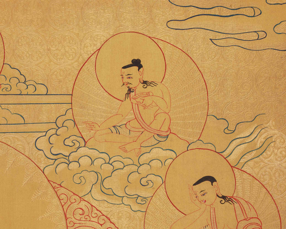 Meditating Buddha Shakyamuni Thangka | Spiritual Art of Wisdom and Serenity