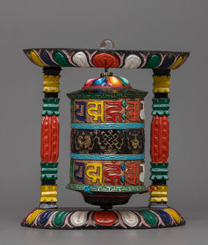 Two Rows Mantra Prayer Wheel