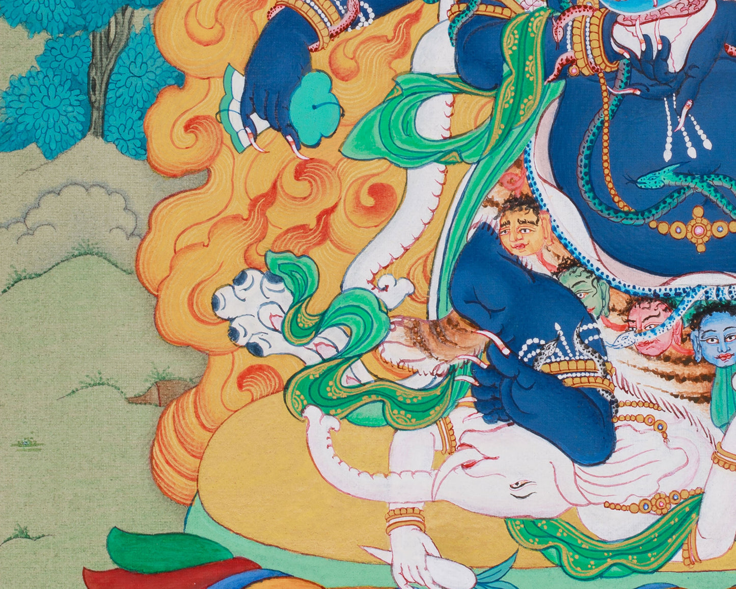 Six-Armed Mahakala Thangka | Protector of Wisdom and Compassion