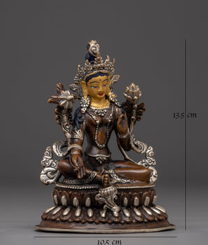 Oxidized Green Tara Nepali Artwork