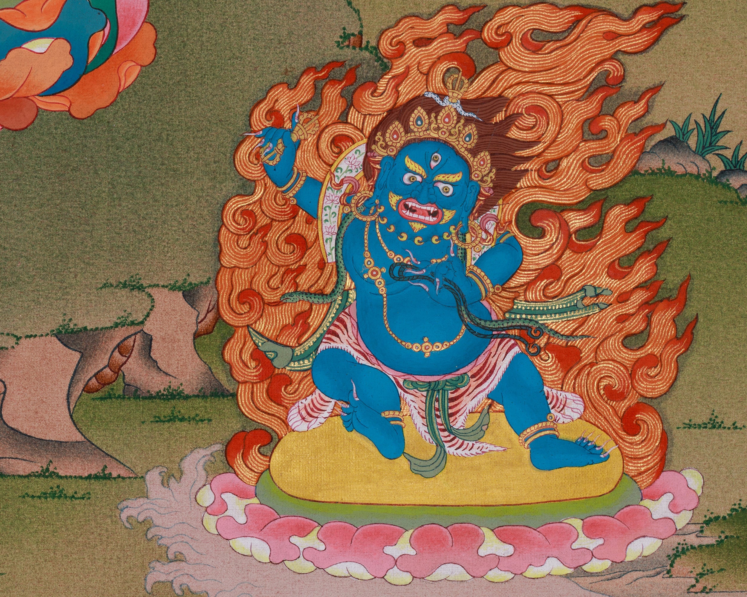 Four Armed Chenrezig Tibetan Artwork | Sacred Compassion Buddha