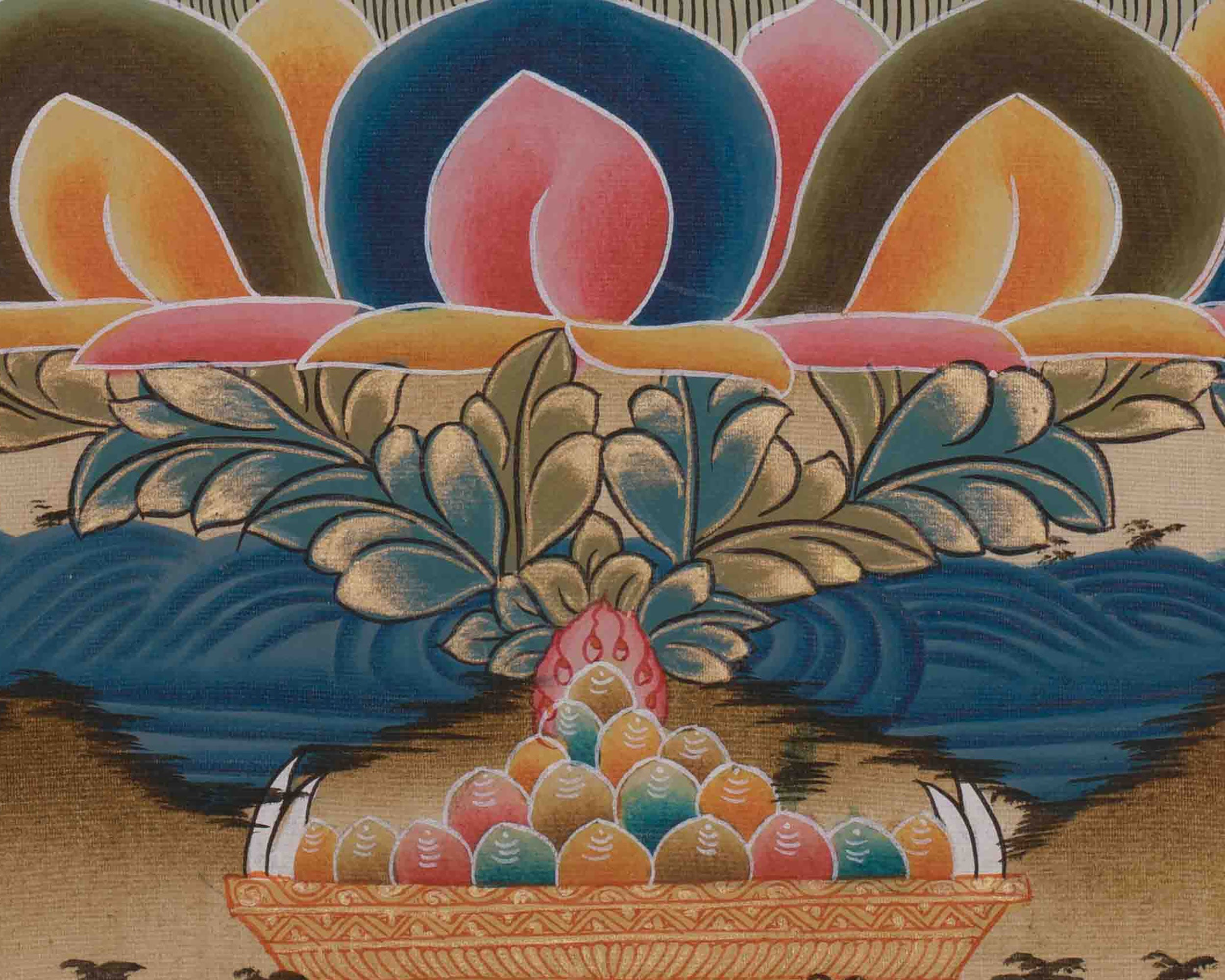 1000 Armed Dukar Thangka | Sitatapatra White Umbrella Goddess Art
