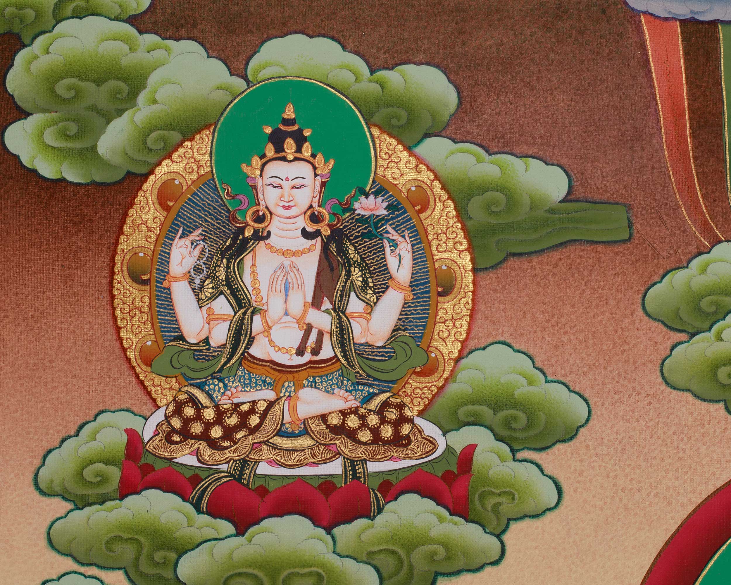 White Tara Spiritual Art | Sita Tara | Healing Deity | Female Buddha