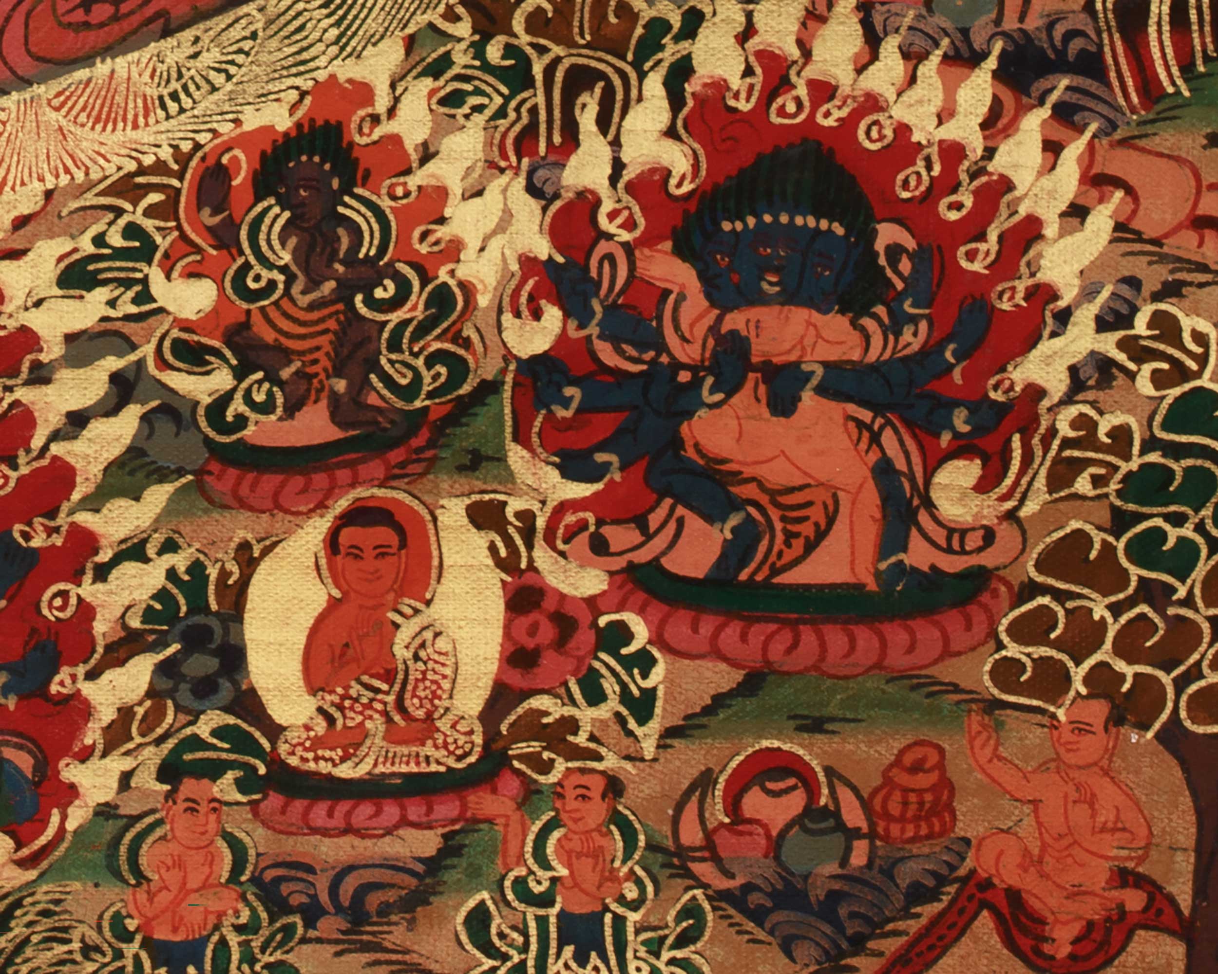 Tibetan Artwork of Buddha Mandala | Symbolized Enlightenment and Spiritual Harmony
