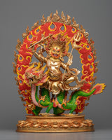 white dzambhala practice statue