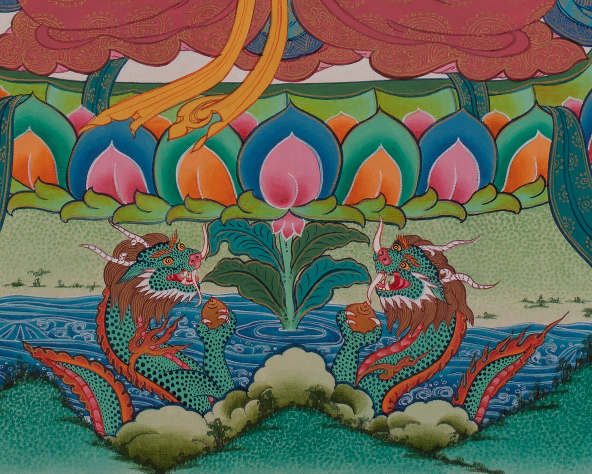 Cundi Artwork | Sacred Himalayan Buddhist Painting of Compassion and Wisdom