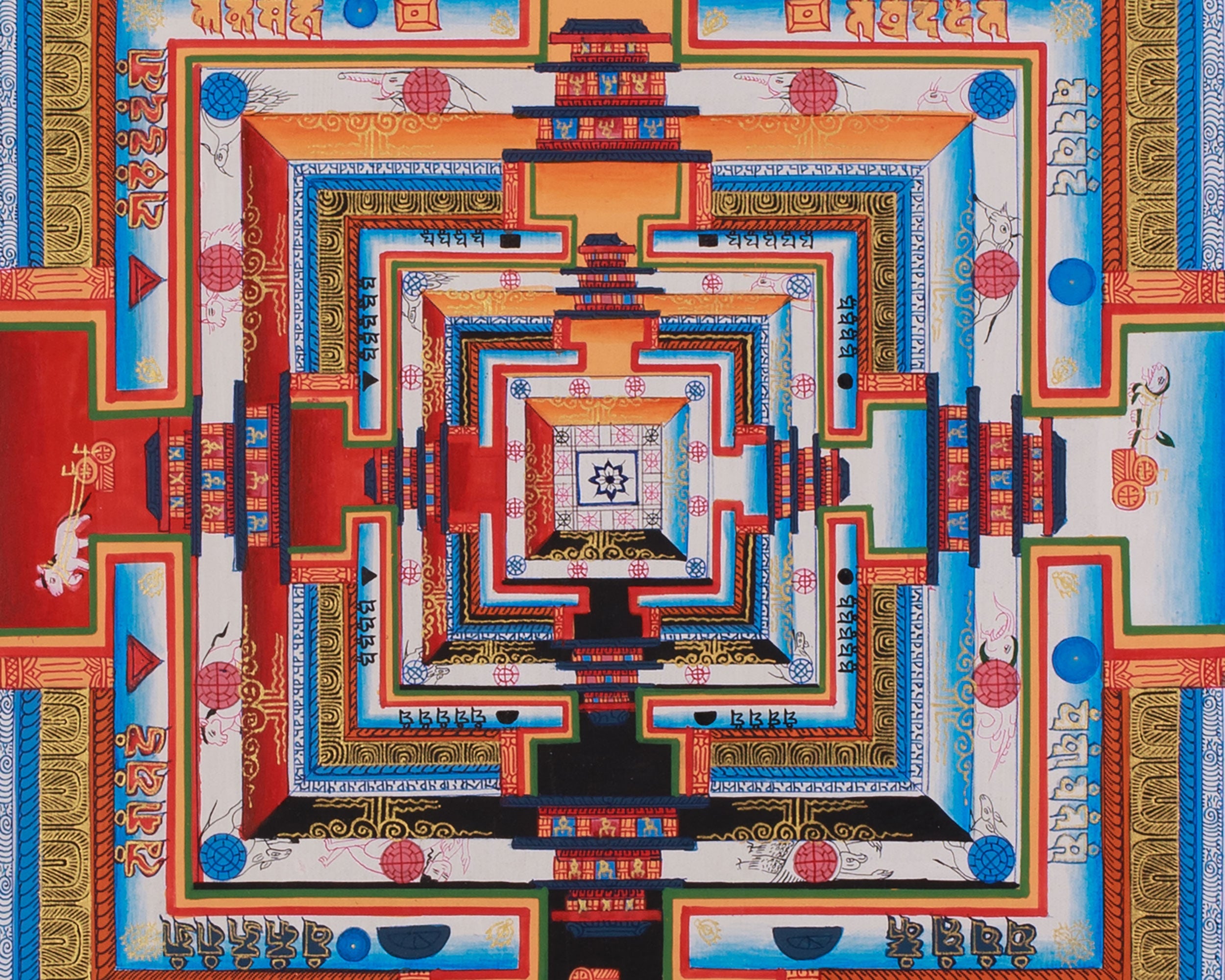 Himalayan Kalachakra Mandala | Divine Cosmic Harmony And Enlightenment