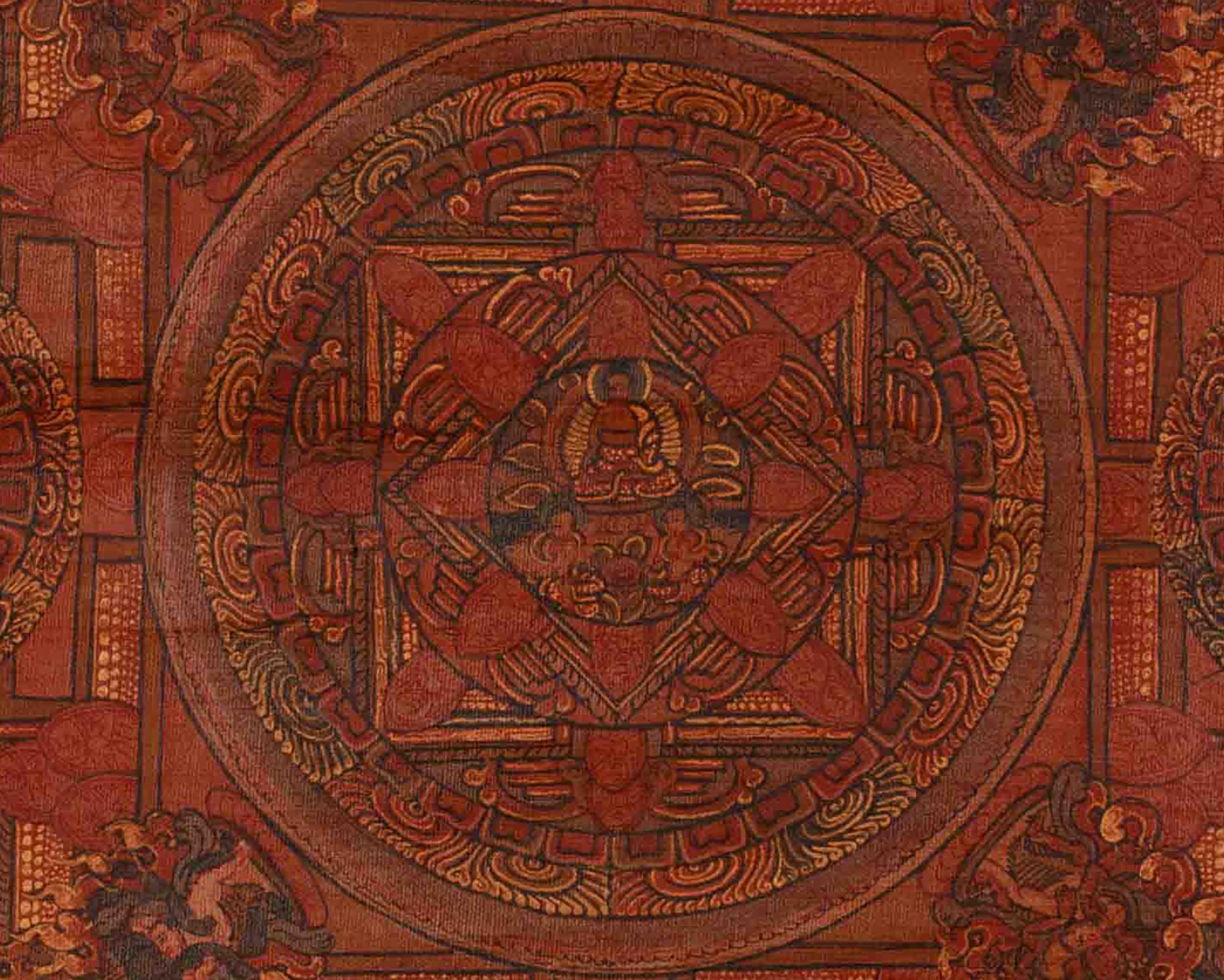 Spiritual Hand-Painted Buddha Mandala | Symbolizing Wisdom, Compassion, and Enlightenment