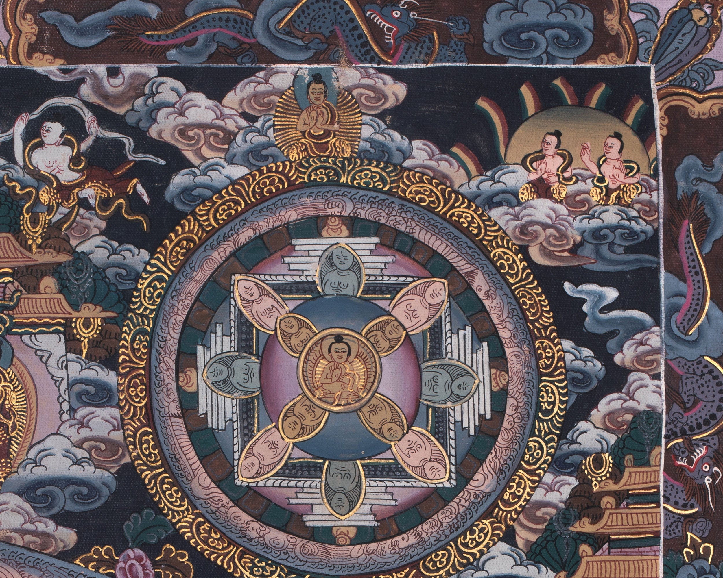 Tibetan Buddha Mandala Artwork | For Meditation and Inner Awakening