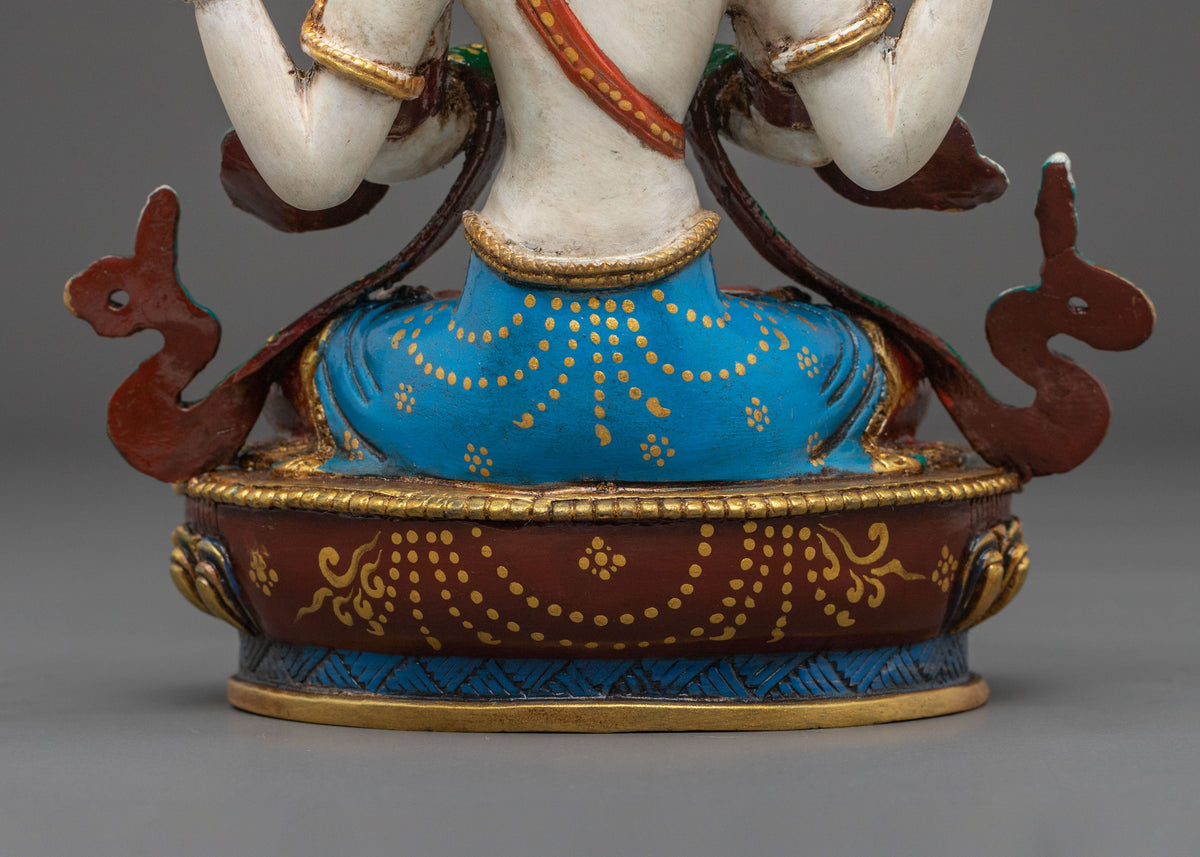 Divine Four-Armed Chenrezig Statue | Embodying Infinite Compassion