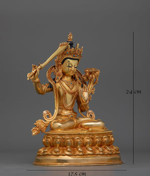Wisdom Buddha Manjushri Statue